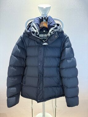 NWT! RARE! Burberry Men's Detachable Sleeve Down Jacket In Navy Size 44US/54EU